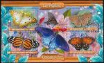 Мали 2020 год. Бабочки Северной Америки, малый лист (гашёные)