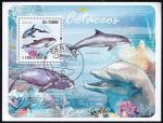 Сан-Томе и Принсипи 2009 год. Дельфины, блок (гашёный)