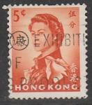 Гонконг 1962/1973 год. Королева Елизавета II, ном. 5 С, 1 марка из серии (гашёная)
