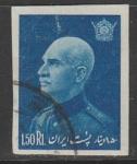 Иран 1938 год. 60 лет шаху Реза Пехлеви, ном. 1,5 R, 1 б/зубц. марка (гашёная)
