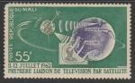 Мали 1962 год. Первый телемост между Америкой и Европой с помощью спутника "Телестар", 1 марка из двух.