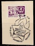 СССР 1968 год. Стандарт. Советская молодёжь, спецгашение, 1 марка (вырезка) (II)