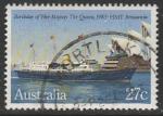 Австралия 1983 год. Яхта перед Оперным театром Сиднея, 1 марка (гашёная)