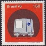 Бразилия 1976 год. Метро Сан-Пауло, 1 марка