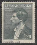 ЧССР 1946 год. 90 лет со дня смерти Карела Боровского, редактора и писателя, 1 марка (гашёная)