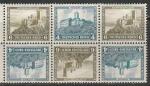 Германия (Веймарская республика) 1932 год. Замки Вартбург и Штольценфельс, сцепка из 6 марок.