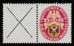Германия (Веймарская республика) 1929 год. Герб Любека, 1 марка с полем (наклейка)