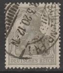 Германия (II Рейх) 1918/1919 год. Германия с императорской короной, номинал 2 Pf., 1 марка из серии (гашёная)