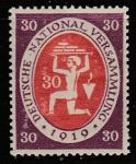 Германия (Веймарская республика) 1919 год. Открытие Национального Собрания в Веймаре. Аллегории. Каменщик, ном. 30 Pf, 1 марка из серии.