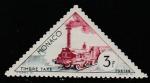 Монако 1953 год. Паровоз 1850 года, 1 доплатная марка из серии.