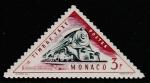 Монако 1953 год. Паровоз 1950 года, 1 доплатная марка из серии.