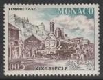 Монако 1960 год. Почтовый транспорт. Паровоз, 1 доплатная марка из серии (наклейка)