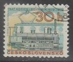 ЧССР 1972 год. Исторический и современный ж/д транспорт, 1 марка (гашёная)
