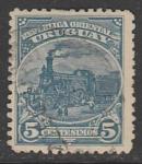 Уругвай 1899 год. Стандарт. Паровоз, 1 марка из серии (гашёная)
