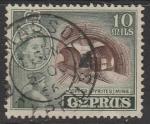 Кипр 1955 год. Стандарт. Вход в медный рудник Мавровуни, 1 марка из серии (гашёная)