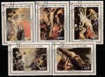 Кот дИвуар 1983 год. Пасха. Картины Рубенса, 5 марок (гашёные)