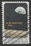 США 1969 год. Космическая программа "Аполлон-8", 1 марка (гашёная)