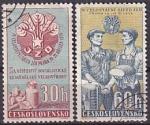 ЧССР 1959 год. IV Съезд с/х кооперативов, 2 гашеных марки