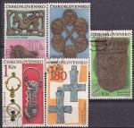 ЧССР 1969 год. Археологические Находки, 5 гашеных марок