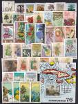 Набор иностранных марок, растения, 40 марок гашеных