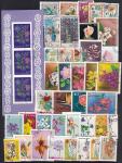 Набор иностранных марок, цветы, 40 марок гашеных