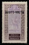 Французская Западная Африка (Верхняя Вольта) 1920 год. Стандарт. Туарег на верблюде, ном. 1 С, надпечатка, 1 марка из серии (б/клея)