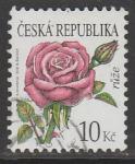 Чехия 2008 год. Стандарт. Цветы: роза, 1 марка (гашёная)