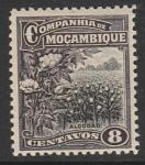 Мозамбик (Компания) 1918/1925 год. Стандарт. Хлопководство, ном. 8 С, 1 марка из серии (наклейка)