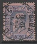 Бельгия 1884/1886 год. Стандарт. Король Леопольд II, ном. 25 С, 1 марка из серии (гашёная)