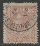 Бельгия 1884/1886 год. Стандарт. Король Леопольд II, ном. 1F, 1 марка из серии (гашёная)