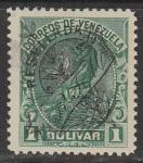 Венесуэла 1900 год. Стандарт. Симон Боливар, ном. 1 В, ндп, 1 марка из серии.