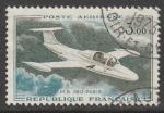 Франция 1960 год. Реактивный учебно - тренировочный самолёт связи "MS-760", 1 марка из серии (гашёная)