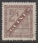 Португальская Гвинея 1893 год. Стандарт. Цифровой рисунок, ном. 2,5 R, 1 марка (гашёная)