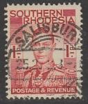 Южная Родезия 1937 год. Стандарт. Король Георг VI, ном. 1 Р, 1 марка из серии (гашёная)