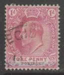 ЮАР (Мыс Доброй Надежды) 1902 год. Стандарт. Король Эдуард VII, ном. 1 Р, 1 марка из серии (гашёная)
