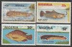 Нигерия 1991 год. Рыбы, 4 марки.