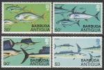 Барбуда и Антигуа 1979 год. Рыбы, 4 марки.