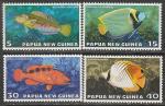 Папуа-Новая Гвинея 1976 год. Тропические рыбы, 4 марки.