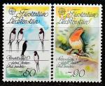 Лихтенштейн 1986 год. Европа СЕРТ. Природа. Птицы, 2 марки.