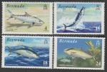 Бермуды 1972 год. Мировые рекорды по рыбной ловле, 4 марки.