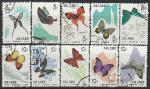 Китай (КНР) 1963 год. Бабочки, 10 марок (гашёные)