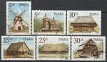 Польша 1986 год. Памятники деревянного зодчества, 6 марок (гашёные)