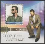 Конго 2017 год. Британский поп - певец Джордж Майкл, блок (I)