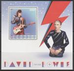 Конго 2017 год. Британский рок - музыкант Дэвид Боуи, блок (I)