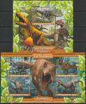 Мали 2020 год. Динозавры, малый лист + блок (III)
