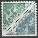 Чад 1962 год. Вымершая фауна. Три антилопы. / Две антилопы, пара доплатных марок.