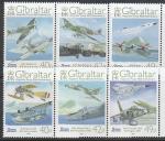 Гибралтар 2008 год, 90 лет Королевским ВВС, 6 марок.