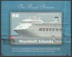Маршалловы острова 2002 год. Круизный лайнер, блок.