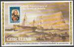 Гибралтар 1980 год. 400 лет со дня смерти адмирала Нельсона, блок.