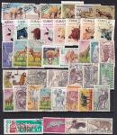 Набор иностранных марок, животные, 40 гашеных марок